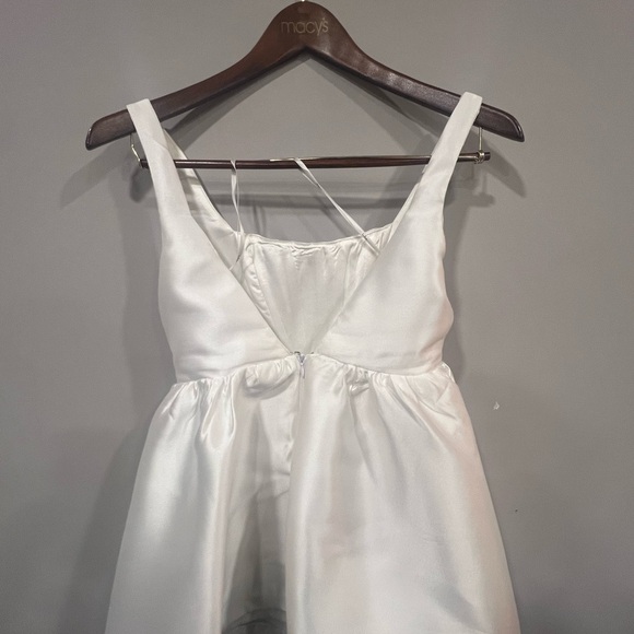 Lulu’s Bubbly Love White Taffeta Corset Mini Dress - Picture 6 of 7